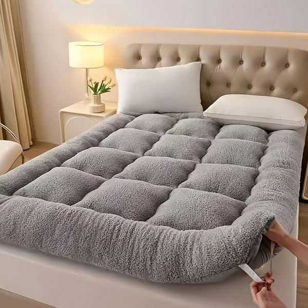 UltraSoft Foldable Fleece Mattress  Perfect for Dorms  Hotels